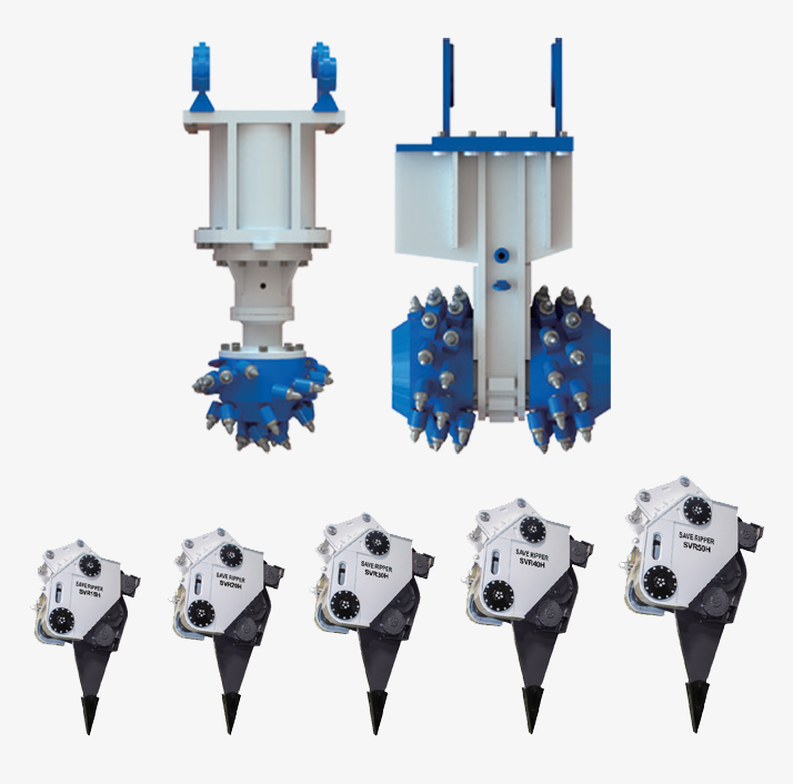 Rock Hydraulic Rock Grinders and Rippers Tools