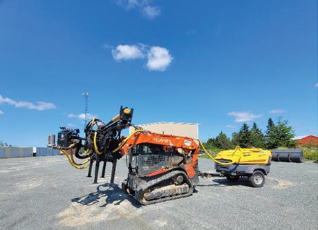 Custom built drilling machine